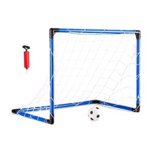 Games and Activities, Toyrific Baseline Kids Football Goal with Ball and Pump   Blue, Toyrific