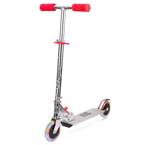 Gifts, Xootz Folding Scooter with Led Wheels   Grey/Red, Xootz