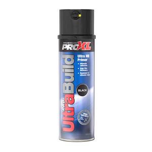 Paints, PRO XL Ultra Build Filler Primer Aerosol   Black   500ml, PRO XL