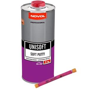 Body Repair and Preparation, unisoft   Soft Putty, 3.0kg, For use Only With Putty Dispenser , Novol