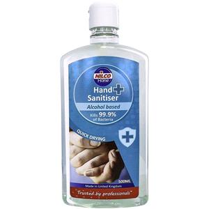 Hand Care and Cleaning, Nilco 70 Alcohol Hand Sanitiser, Kills 99.9 of Bacteria   Jumbo 500ml Size, NILCO