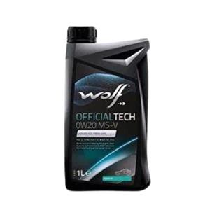 Engine Oils, Wolf OfficialTech 0W20 MS V Full Synthetic Engine Oil   1 Litre, WOLF