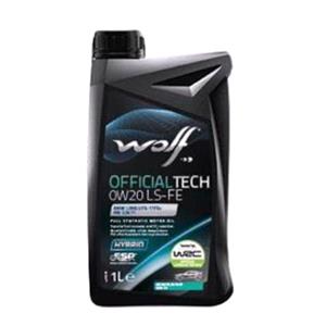 Engine Oils, Wolf OfficialTech 0W20 LS FE Full Synthetic Engine Oil   1 Litre, WOLF
