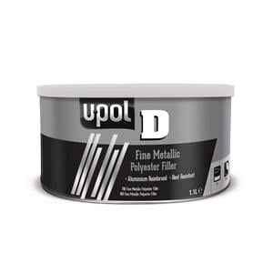 Body Repair and Preparation, U POL D Smooth Metallic Body Filler   Silver Grey   1.1 Litre, U POL