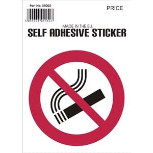 Signs and Stickers, Castle Promotions Outdoor Grade Vinyl Sticker   No Smoking Circle, CASTLE PROMOTIONS