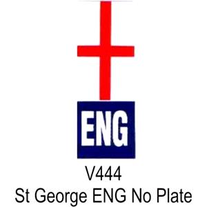 Signs and Stickers, Castle Promotions Outdoor Grade Vinyl Sticker   White   ENG & St. George Flag, CASTLE PROMOTIONS
