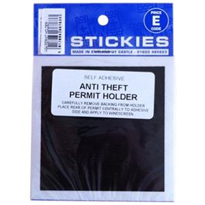 Signs and Stickers, Castle Promotions Security Permit Holder   Black, CASTLE PROMOTIONS