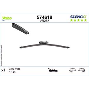 Wiper Blades, Valeo Silencio VR287 Rear Flat Wiper Blade (340 mm) for Volkswagen CALIFORNIA T7 Camper 2024 Onwards, Valeo