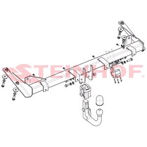 Tow Bars And Hitches, Steinhof Automatic Detachable Towbar (vertical system) for Volkswagen CADDY ALLTRACK Estate, 2015 Onwards, Steinhof