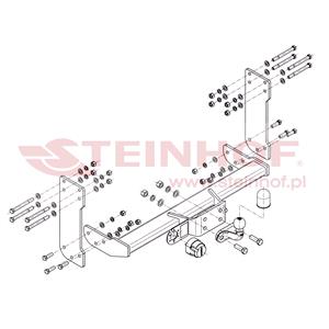Tow Bars And Hitches, Steinhof Forged Towbar (fixed with 2 bolts) for Mercedes SPRINTER 5 t Flatbed Chassis, 2006 2018, Steinhof