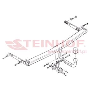 Tow Bars And Hitches, Steinhof Towbar (fixed with 2 bolts) for Volkswagen GOLF VII, 2012 Onwards, Steinhof