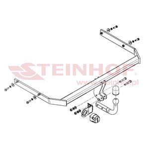 Tow Bars And Hitches, Steinhof Towbar (fixed with 2 bolts) for Volkswagen JETTA IV, 2011 Onwards, Steinhof