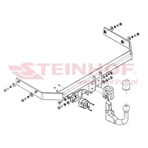 Tow Bars And Hitches, Steinhof Automatic Detachable Towbar (vertical system) for Volkswagen POLO, 2009 2017, Steinhof