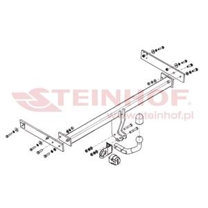 Tow Bars And Hitches, Steinhof Towbar (fixed with 2 bolts) for Seat ALHAMBRA, 2010 2012, Steinhof