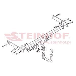 Tow Bars And Hitches, Steinhof Automatic Detachable Towbar (vertical system) for Seat ALHAMBRA, 2010 2012, Steinhof