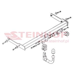 Tow Bars And Hitches, Steinhof Automatic Detachable Towbar (vertical system) for Volkswagen PASSAT Estate,  2005 to 2011, Steinhof