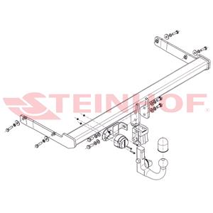 Tow Bars And Hitches, Steinhof Automatic Detachable Towbar (vertical system) for Skoda SUPERB Estate, 2015 Onwards, Steinhof