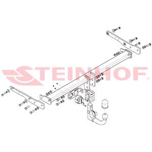 Tow Bars And Hitches, Steinhof Automatic Detachable Towbar (vertical system) for Volkswagen TOURAN, 2015 Onwards, Steinhof