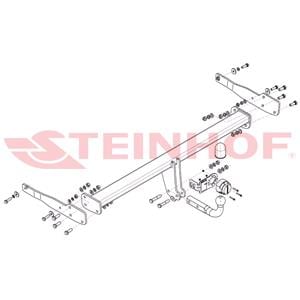 Tow Bars And Hitches, Steinhof Towbar (fixed with 2 bolts) for Seat ALHAMBRA, 2012 Onwards, Steinhof