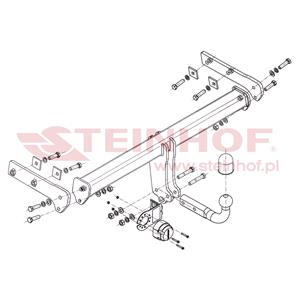 Tow Bars And Hitches, Steinhof Towbar (fixed with 2 bolts) for Volvo XC70 II, 2007 Onwards, Steinhof