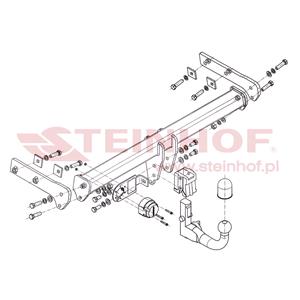 Tow Bars And Hitches, Steinhof Automatic Detachable Towbar (vertical system) for Volvo XC70 II, 2007 Onwards, Steinhof