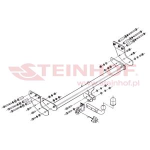 Tow Bars And Hitches, Steinhof Towbar (fixed with 2 bolts) for Volvo XC 90, 2002 2014, Steinhof