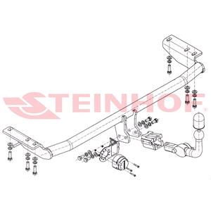 Tow Bars And Hitches, Steinhof Automatic Detachable Towbar (horizontal system) for Volvo S60, 2000 2010, Steinhof