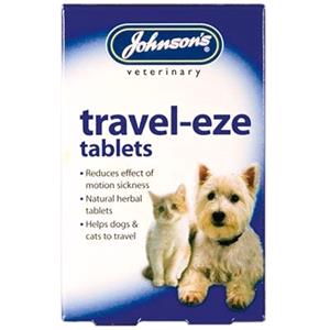 Pet Healthcare, Travel Eze Veterinary Anti Sickness Tablets (24), Johnsons Veterinary