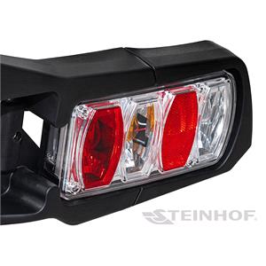 Steinhof Veturo 4 Silver Tow Bar Mounted Bike Rack (Wheel Support) for 4 Bikes