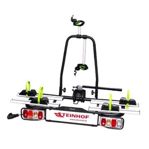 Bike Racks, Steinhof Veturo 2 Silver Tow Bar Mounted Bike Rack for 2 E bikes, Steinhof