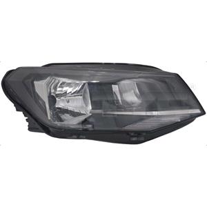 Lights, Right Headlamp (Halogen, Takes H4 Bulb, Supplied With Motor, Original Equipment) for Volkswagen CADDY IV Estate 2015 on, 