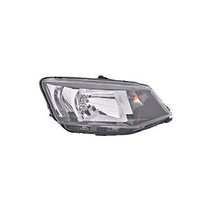 Headlight, Valeo RH Headlamp Skoda Fabia 14  (H4 W5W PY21W)    046607, Valeo