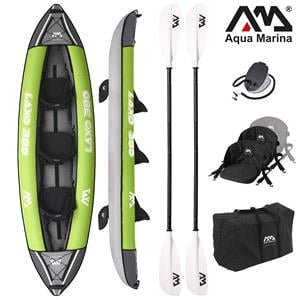All Kayaks, Aqua Marina Laxo 12'6" All Around Kayak (3-Person) - 2 Paddle Included, Aqua Marina