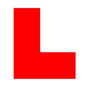 Learning To Drive, L Plates   Cling on Learner Driver Plates, 