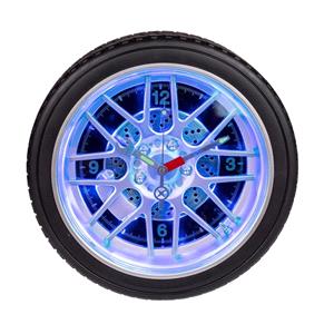 Gifts, Wheel Tyre Wall Clock With 16 LED, OOTB