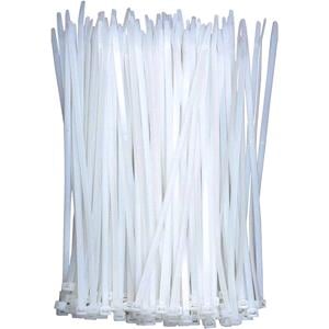 Cable Ties, Cable Ties 75mm x 2.4mm, White   Pack of 100, VOREL