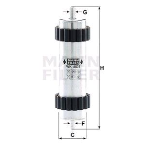 Fuel Filters, MANN Fuel Filter   WK6037, MANN