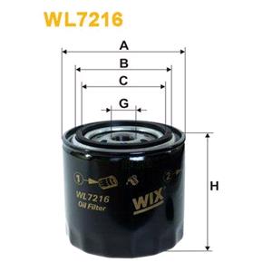 Oil Filters, Wix Filtron Oil Filter   WL7216, Wix Filtron