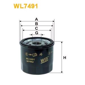 Oil Filters, Wix Filtron Oil Filter   WL7491, Wix Filtron