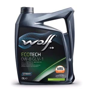 Engine Oils, Wolf EcoTech 0W8 GLV 1 Full Synthetic Engine Oil   5 Litre, WOLF
