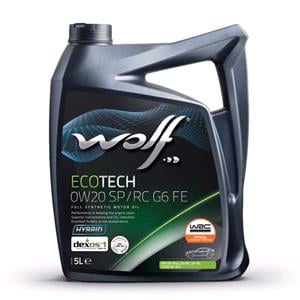 Engine Oils, Wolf EcoTech 0W20 SP/RC G6 FE Full Synthetic Engine Oil   5 Litre, WOLF
