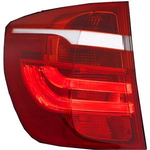 Lights, Left Rear Lamp (Outer, On Quarter Panel, Standard Bulb Type, Supplied Without Bulbholder) for BMW X3 2011 on, 