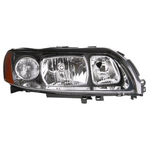 Lights, Right Headlamp (Halogen, Takes H7 / H9 Bulbs, Supplied Without Motor) for Volvo V70 Mk II 2004 2007, 