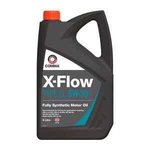 Engine Oils and Lubricants, Comma X Flow Type LL 5W 30 Engine Oil. 5 Litre, Comma