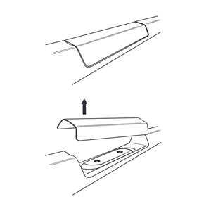 Complete set of steel roof bars, supplied with locks and keys