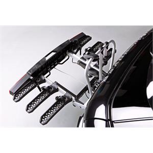 Yakima FoldClick Silver Tow Bar Mounted Bike Rack for 3 E-bikes