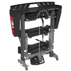 Yakima FoldClick Silver Tow Bar Mounted Bike Rack for 3 E-bikes