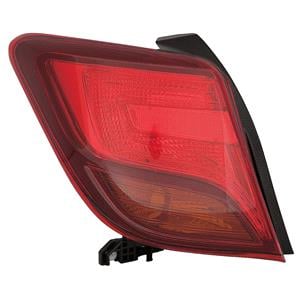 Lights, Left Rear Lamp (Conventional Bulb Type, Supplied Without Bulbholder) for Toyota YARIS/VITZ 2014 2017, 