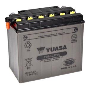 Motorcycle Batteries, Yuasa Motorcycle Battery   YuMicron CX YB16 B CX 12V Battery, Dry Charged, Contains 1 Battery, Acid Not Included, YUASA