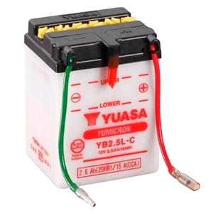 Motorcycle Batteries, Yuasa Motorcycle Battery   YuMicron YB2.5L C 12V Battery, Dry Charged, Contains 1 Battery, Acid Not Included, YUASA